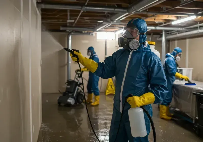 Basement Sanitization and Antimicrobial Treatment process in Lead, SD