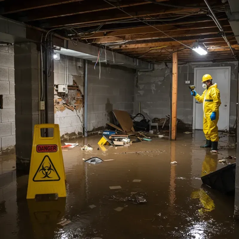 Flooded Basement Electrical Hazard in Lead, SD Property